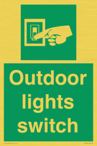 Outdoor lights switch